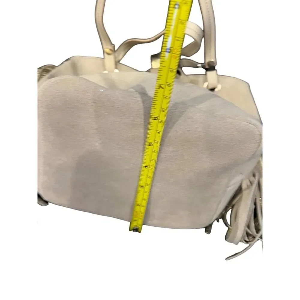 Roberta Gandolfi Leather Shoulder Bag Silver/Tan